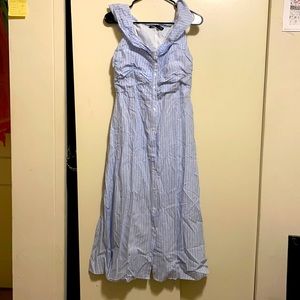 Zara dress blue and white stripe